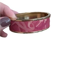 Avon Pink Hope Ribbon Hinged Cuff Bracelet Breast Cancer‎ Awareness